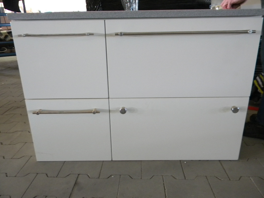 Wastafelunit met natuurstenen blad en wasbak, 105x56x73 (Kavel nr 412024, Ei Wastafelunit met natuurstenen blad en wasbak, 105x56x73 (Kavel nr 412024, Ei # Wasbak Blad_175907