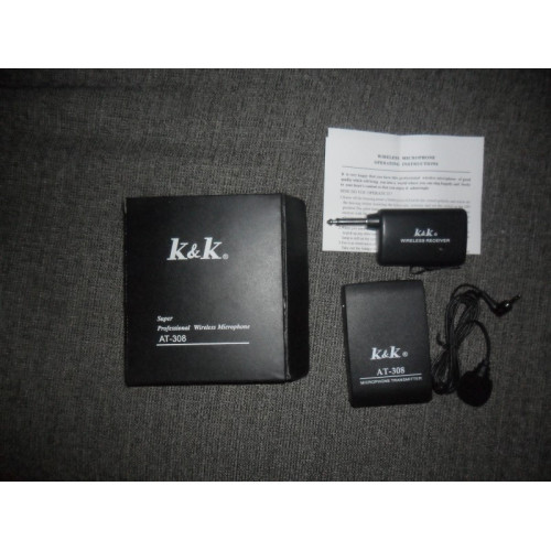 K & K  Professionele Draadloze Microfoon inclusief Zender en Ontvanger