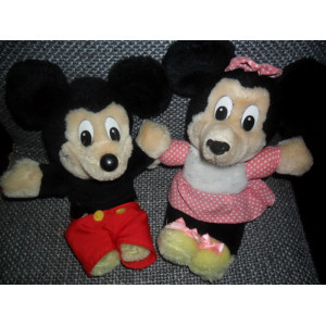 2 x Knuffel Family Mouse +/- 25 cm