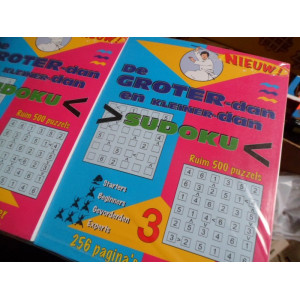 10x Dik puzzelboek Sudoku 256 pag