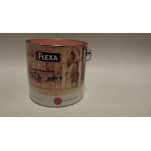 FLEXA muurverf, Siena donkerterra 5035, 2.5 liter, 4 blikken