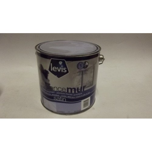 LEVIS acrylaat muurverf, 2.5 liter, Satin Lavendelblauw 6420, 4 blikken