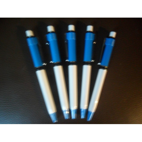 100 x Luxe Pennen Blauw - Wit