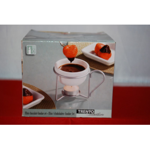 Mini chocolade fondue set, 1x

