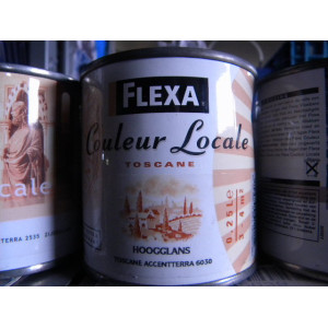 Flexa Hoogglanslak, 2 blikken a 250 ml, Kleur Accentterra 6030