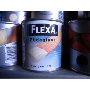 Flexa Zijdeglanslak, 3 blikken a 250 ml, Kleur Botergeel 1370