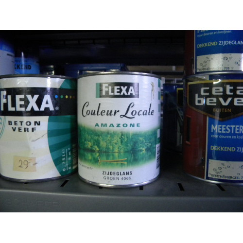 Flexa Zijdeglanslak, 1 blik a 750 ml, Kleur Groen 4065