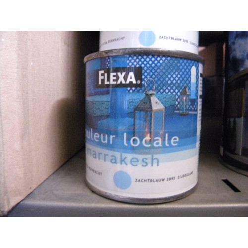 Flexa Zijdeglans, 3 blikken a 250 ml, Kleur Zachtblauw 3095