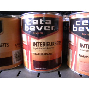 Cetabever Interieurbeits Transparant, 1 blik a 750 ml, Kleur Mahonie 045