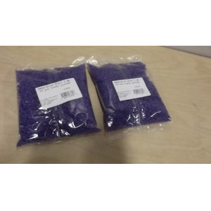 Decoratiegrind, 250 gram lavendel parelmoer, 12 zakjes