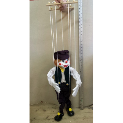 Marionette pop, Clown, 50 cm.