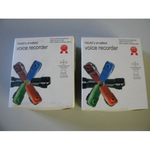 Voice recorder, Pocketformaat, 2 stuks
