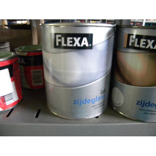 Flexa zijdeglanslak, 1 blik a 750ml, kleur Aluminium