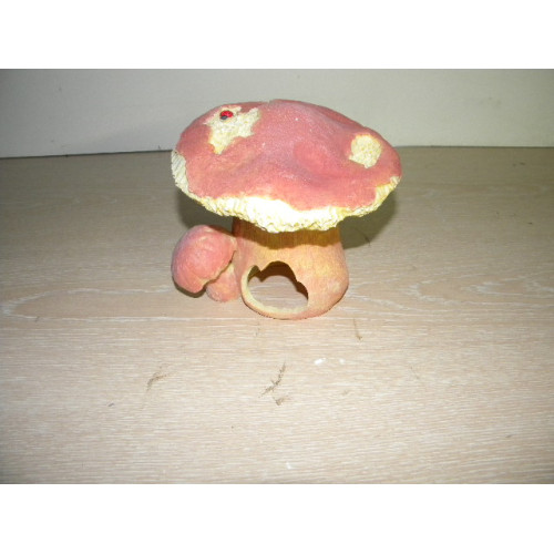 Flamingo paddenstoel hamster huisje 1 stuks