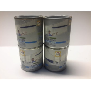 Glasürit Watergedragen zijdeglans Zilver grijs RAL 7001 375 ml Zijdeglans : 4 x