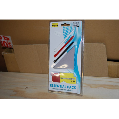 Logic3 Essential pack voor DSi, met screenprotector,pencils en schoonmaakdoekje. 9x