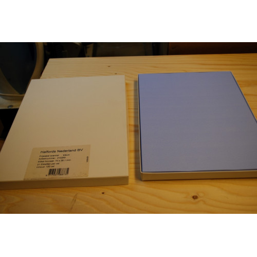Prijslabel blauw, 70x38.1 mm, 21 etiketten per vel, 100 etiketten per doos, 2x