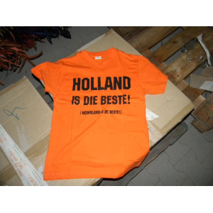 Holland supporters shirt, 40 stuks 'Holland is die beste', maat S