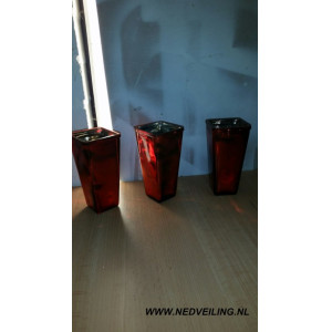 Decoratie vazen glas , 15 stuks