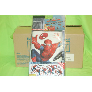 6 x Spiderman muurstickers 39-delig 