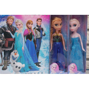 2 poppen Anna en Elsa uit frozen 