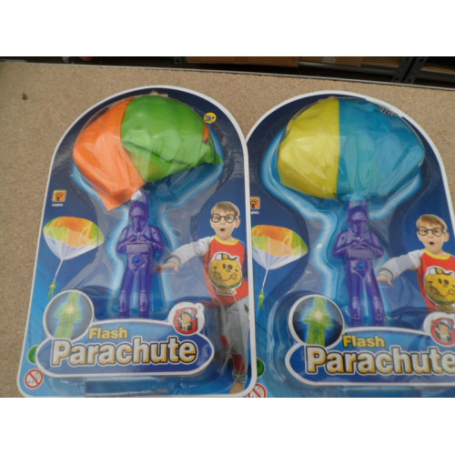 2x Parachute soldaat met licht 