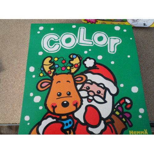 6x kleurboek kerst 