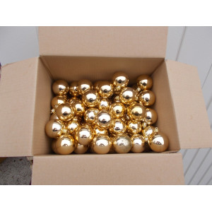 Kerstballen goud 6 cm 250 stuks