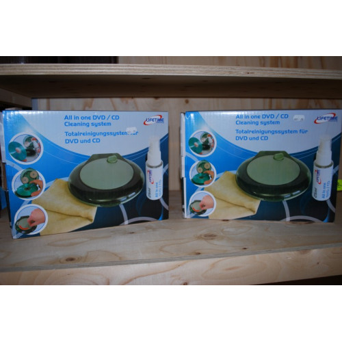 2 stuks All in One DVD CD cleaning system