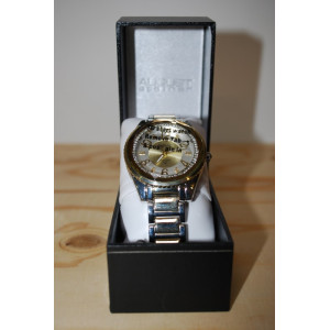 August Steiner Dames horloge,goudkleurig wijzerplaat, in luxe doosje.