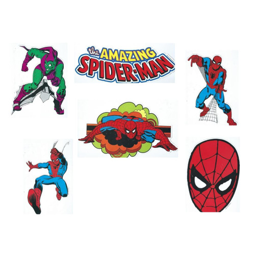 Spiderman stickers set a 2 stuks  in de mix van afbeelding geleverd 6 sets