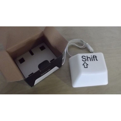 Computertoetslamp 'SHIFT', 2 stuks, 15x13x7cm