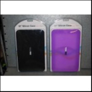 2 X 10 Inch  Silicon Case voor Tablet  1x paars + 1x Zwart