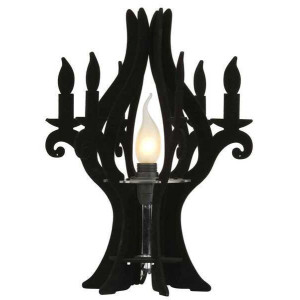 Willemse Design lamp kandelaar zwart