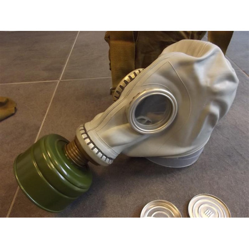 Russisch gasmaskers grijs (4x)