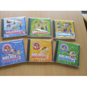 6 delige cd set voor kids met oa djumbo, doenja, partykids eva