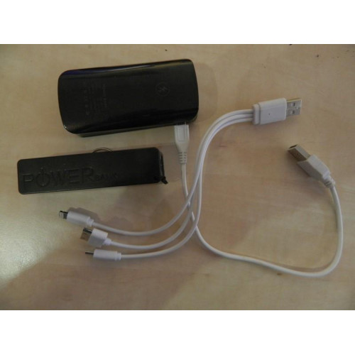 2 x Power Bank voor bv Mobiele Telefoon USB
