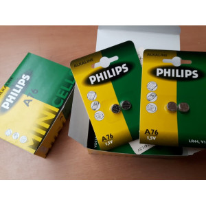 Philips knoopcel batterijen dec. 2004, 20 blisters á 2 stuks