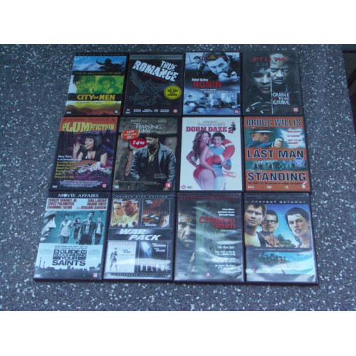 Dvd's diverse genres (12 stuks) 