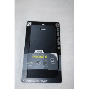 1x Tucano Filo bookletcase voor Iphone 6, magnetische sluiting, om neer te zetten, met creditkaart vakjes