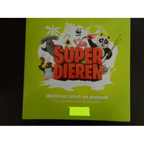 Super Dieren Verzamelalbum Met 192 Dierenplaatjes (groen)