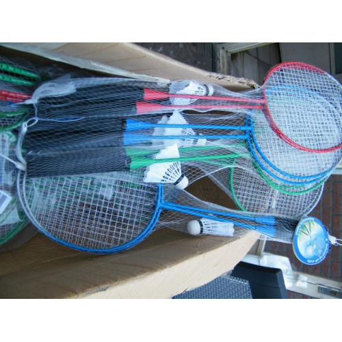 Badmintonrackets met shuttle 20 sets
