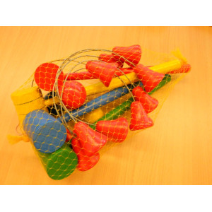 houten croquet spel, helemaal compleet, degelijk speelgoed