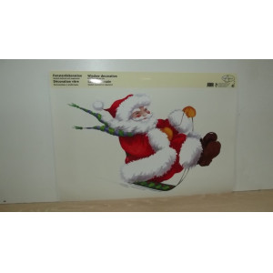 Raamdecoratie kerstman, 25x
