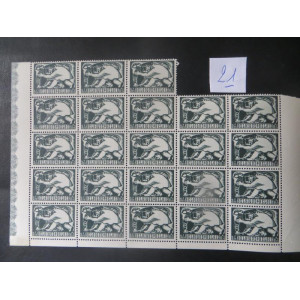 Belgische postzegel vel 23 zegels ongestempeld
