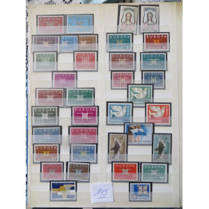 Europa postzegels ongestempeld allerlei landen