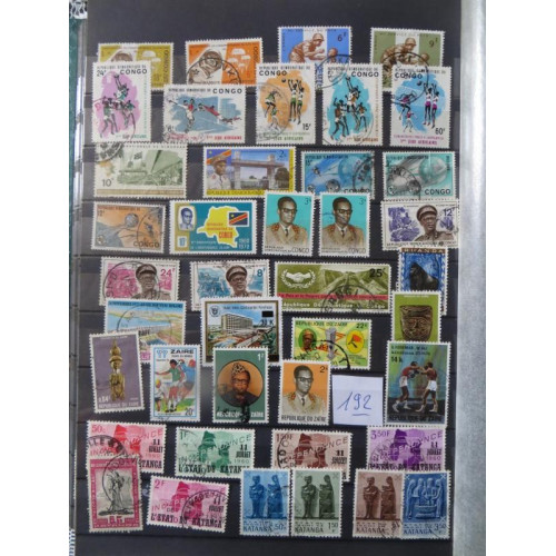 Postzegels Congo , Zaire en Katanga