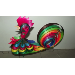Decoratieve haan, multicolour, 30 stuks