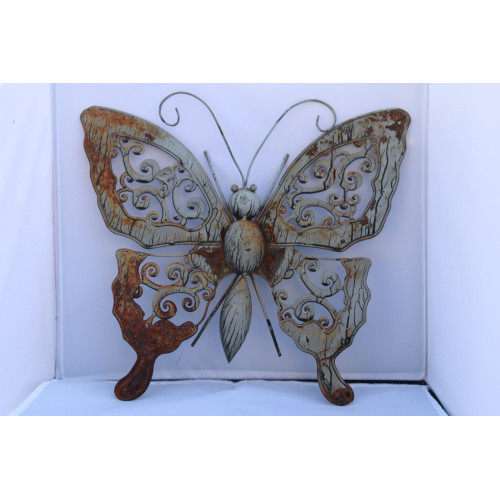 Metalen decoratie vlinder 36x33