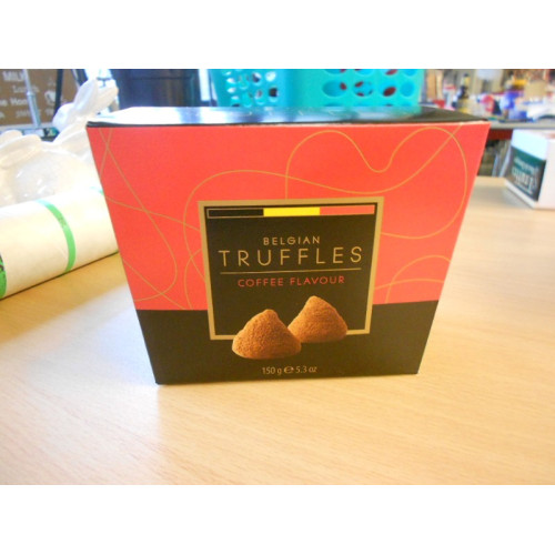 4 doosjes truffels coffee, tht 12-2018, 150 gr